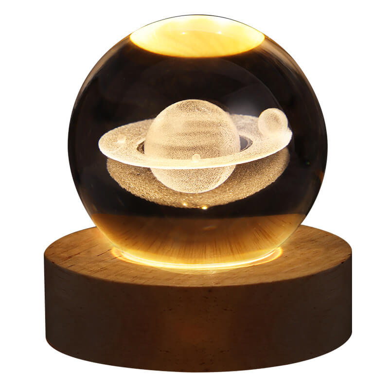 Lampe De Table À Led Usb Avec Boule De Cristal Décorative Et Créative-Lampe Veilleuse