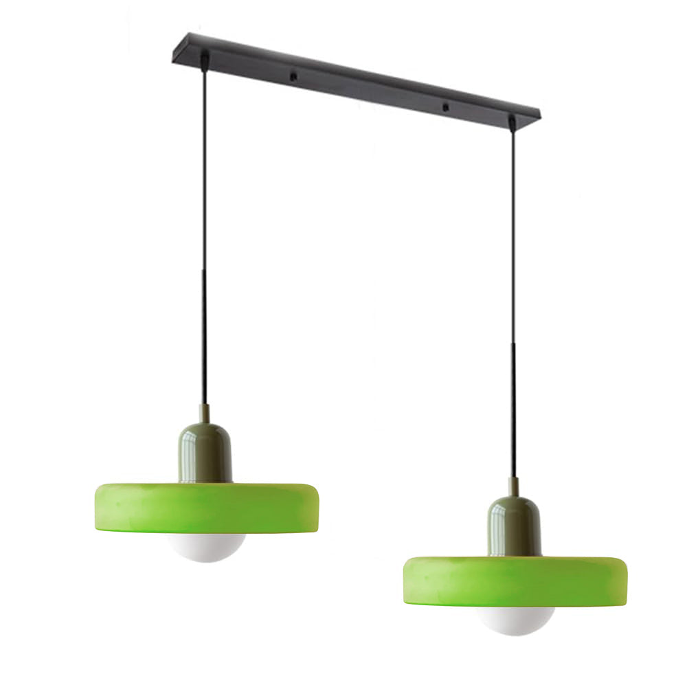 Suspension En Verre Bauhaus Moderne À 2 Têtes-Lampe Veilleuse