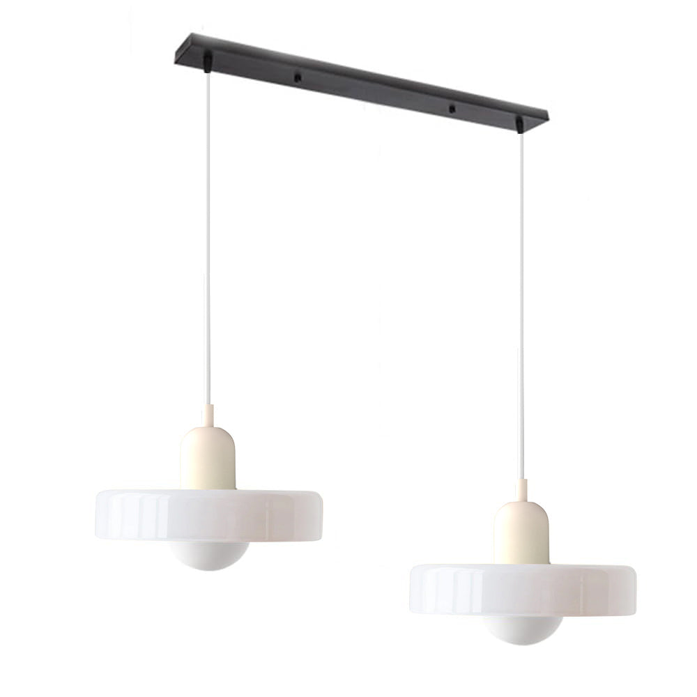 Suspension En Verre Bauhaus Moderne À 2 Têtes-Lampe Veilleuse