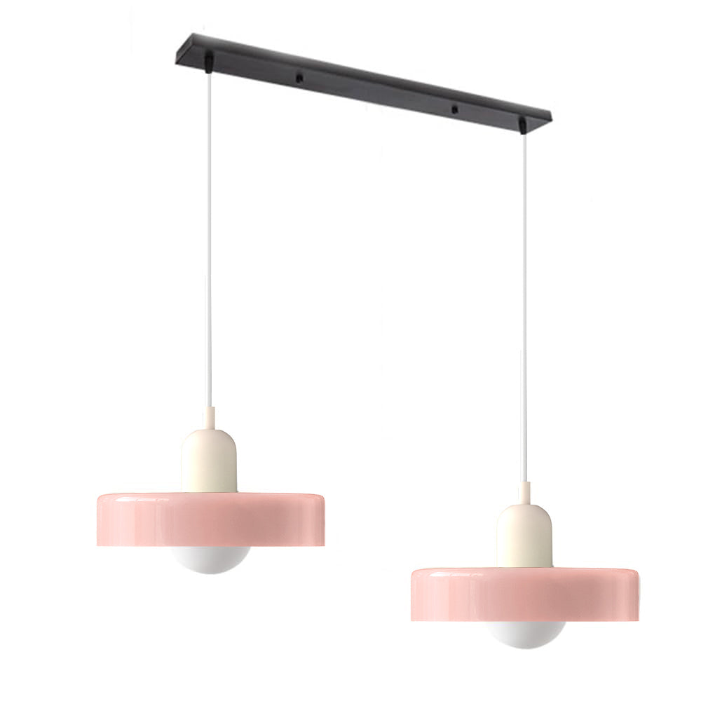 Suspension En Verre Bauhaus Moderne À 2 Têtes-Lampe Veilleuse