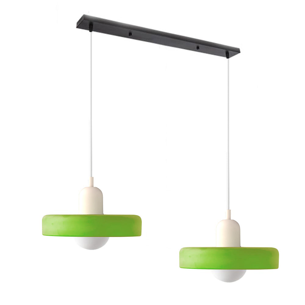Suspension En Verre Bauhaus Moderne À 2 Têtes-Lampe Veilleuse