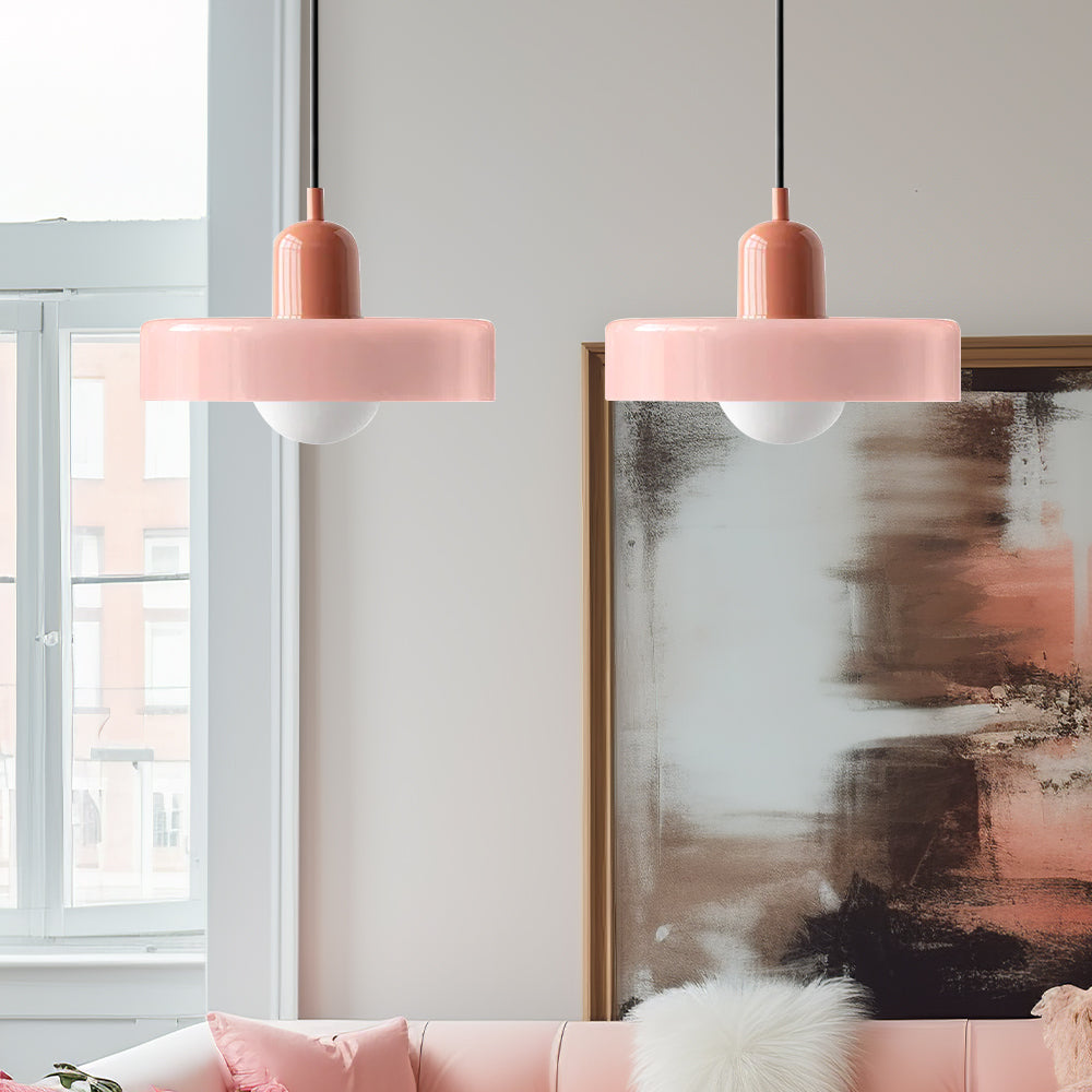 Suspension En Verre Bauhaus Moderne À 2 Têtes-Lampe Veilleuse
