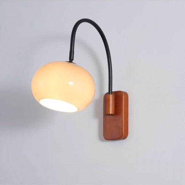Applique Murale Pivotante En Verre Bauhaus Kaki-Lampe Veilleuse