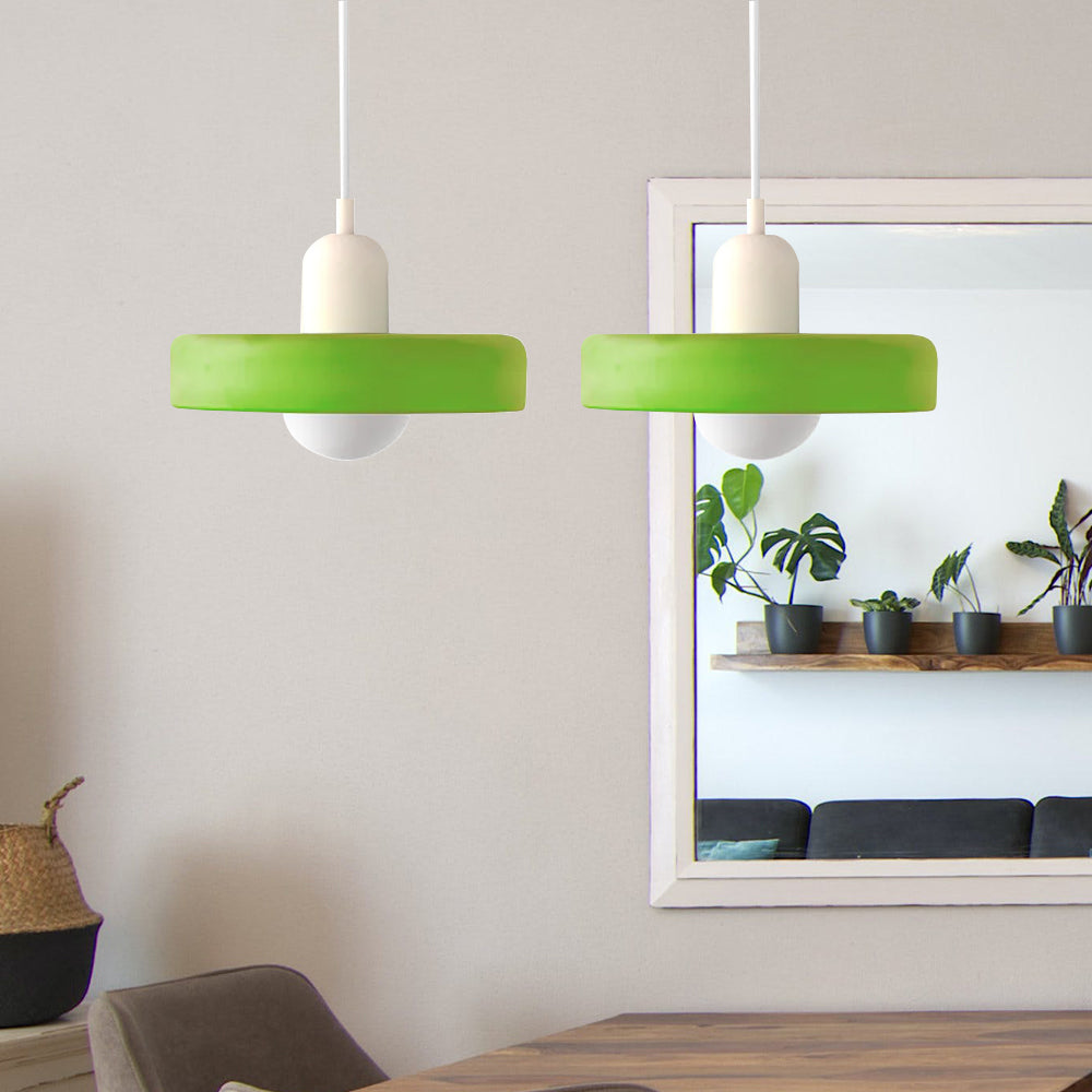 Suspension En Verre Bauhaus Moderne À 2 Têtes-Lampe Veilleuse