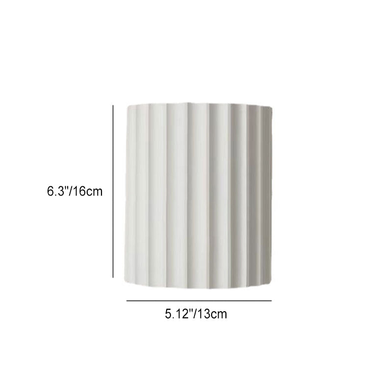 Applique Murale Contemporaine Scandinave En Résine À 2 Lumières En Demi-Colonne Pour Couloir-Lampe Veilleuse