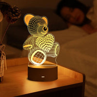 Thumbnail for Veilleuse LED 3D USB en Acrylique Aromistica-Lampe Veilleuse