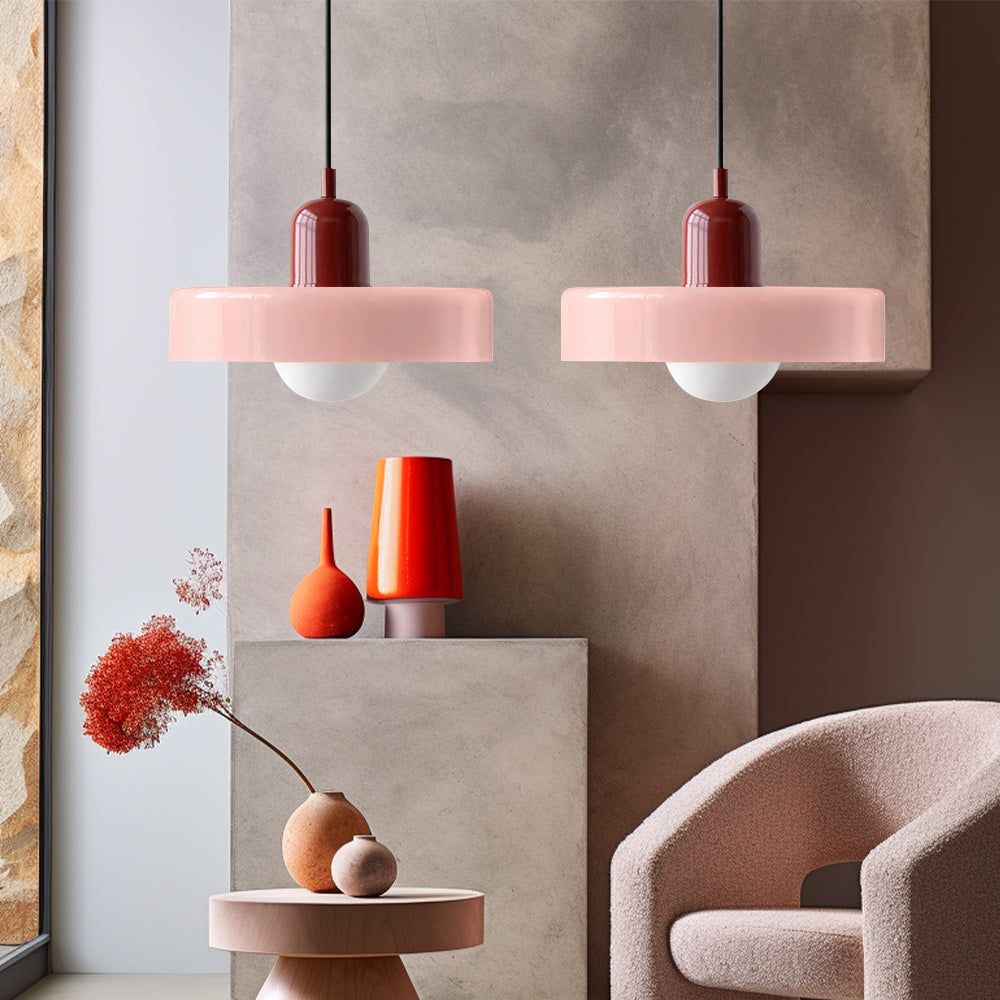 Suspension En Verre Bauhaus Moderne À 2 Têtes-Lampe Veilleuse