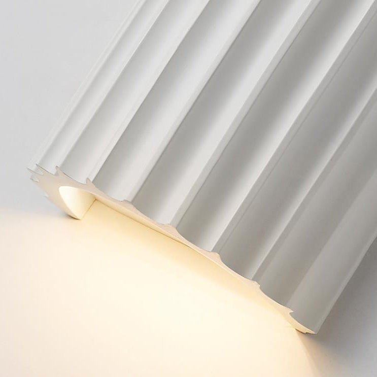 Applique Murale Contemporaine Scandinave En Résine À 2 Lumières En Demi-Colonne Pour Couloir-Lampe Veilleuse