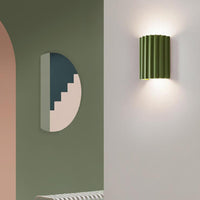 Thumbnail for Applique Murale Contemporaine Scandinave En Résine À 2 Lumières En Demi-Colonne Pour Couloir-Lampe Veilleuse