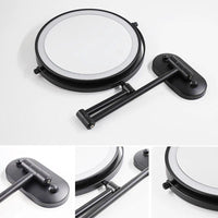 Thumbnail for Miroir Grossissant Led Rechargeable Noir Pour Maquillage Et Salle De Bain-Lampe Veilleuse