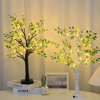 Thumbnail for Lumières De Noël Led À Feuilles Vertes-Lampe Veilleuse