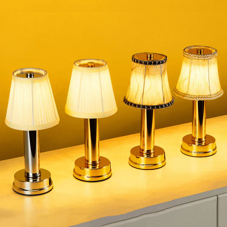 Harlon - Lampe De Table En Métal À Soie Sans Fil Led-Lampe Veilleuse