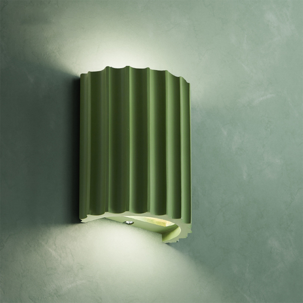 Ventra - Applique Moderne Semi-Circulaire En Résine Pour Le Salon-Lampe Veilleuse
