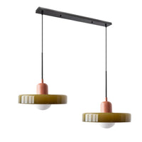Thumbnail for Suspension En Verre Bauhaus Moderne À 2 Têtes-Lampe Veilleuse