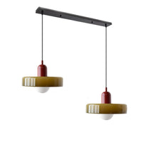 Thumbnail for Suspension En Verre Bauhaus Moderne À 2 Têtes-Lampe Veilleuse