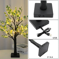 Thumbnail for Lumières De Noël Led À Feuilles Vertes-Lampe Veilleuse