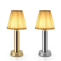 Thumbnail for Harlon - Lampe De Table En Métal À Soie Sans Fil Led-Lampe Veilleuse
