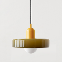 Thumbnail for Suspension En Verre Bauhaus Moderne À 2 Têtes-Lampe Veilleuse
