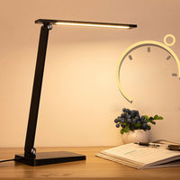 Thumbnail for Lampe De Bureau Led Créative Pliable En Aluminium Avec Variateur Tactile-Lampe Veilleuse