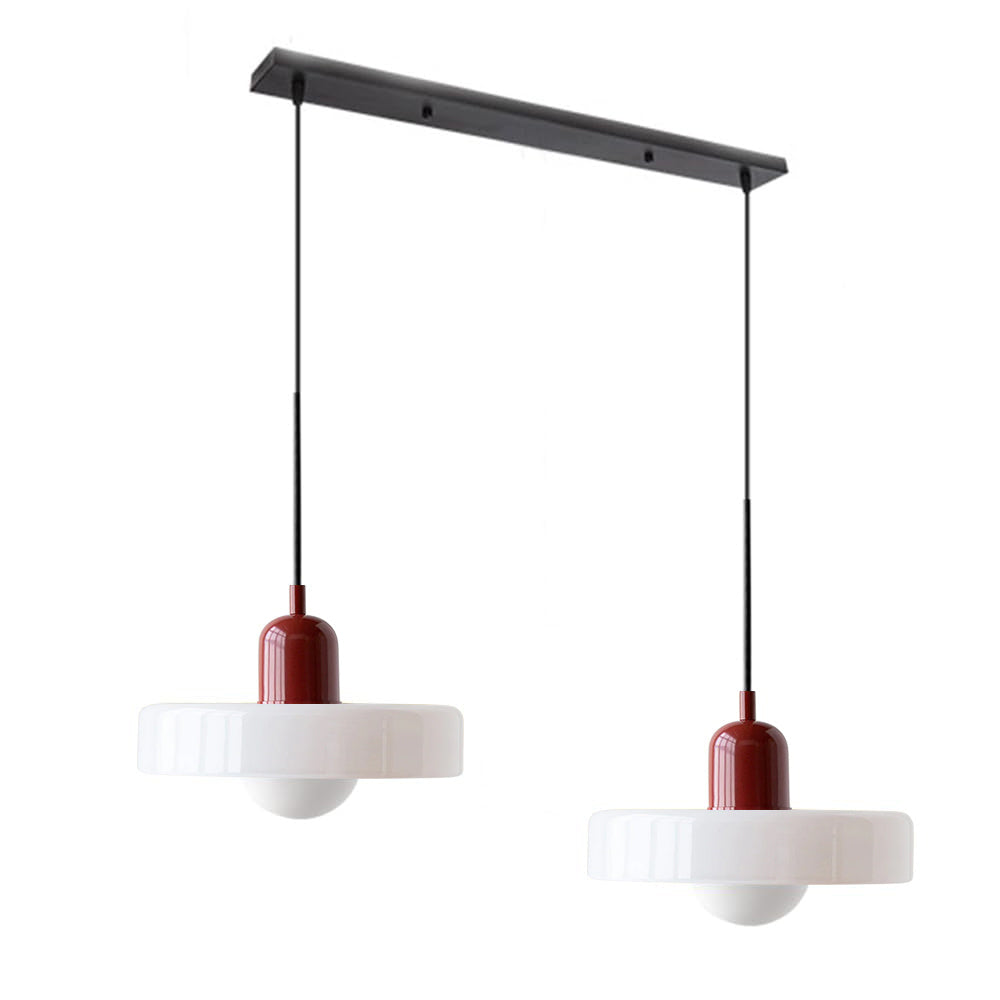 Suspension En Verre Bauhaus Moderne À 2 Têtes-Lampe Veilleuse