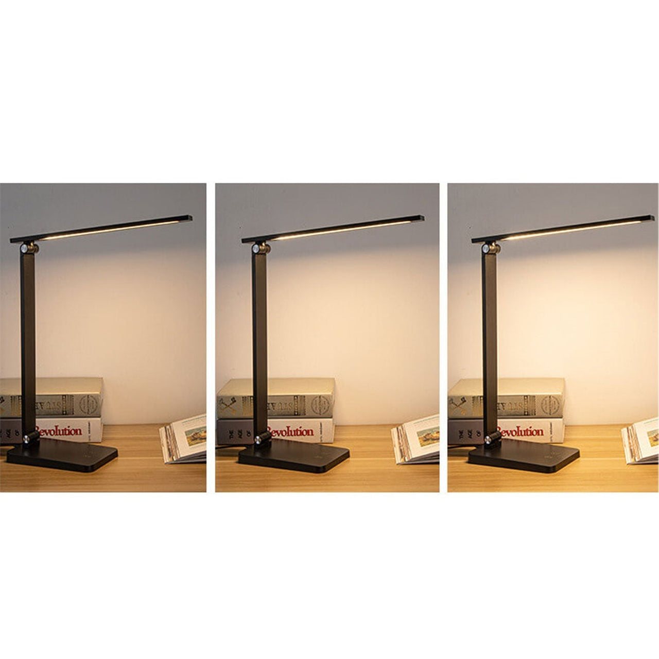 Lampe De Bureau Led Créative Pliable En Aluminium Avec Variateur Tactile-Lampe Veilleuse