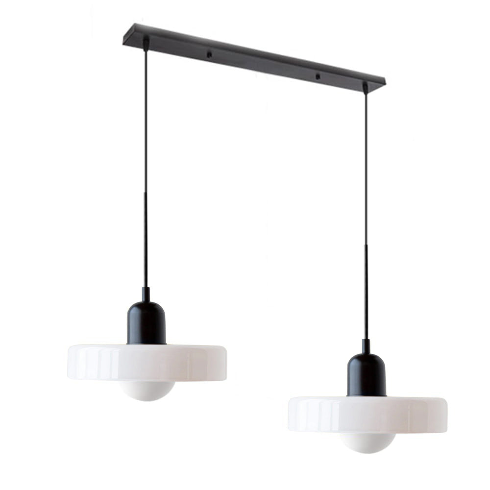 Suspension En Verre Bauhaus Moderne À 2 Têtes-Lampe Veilleuse