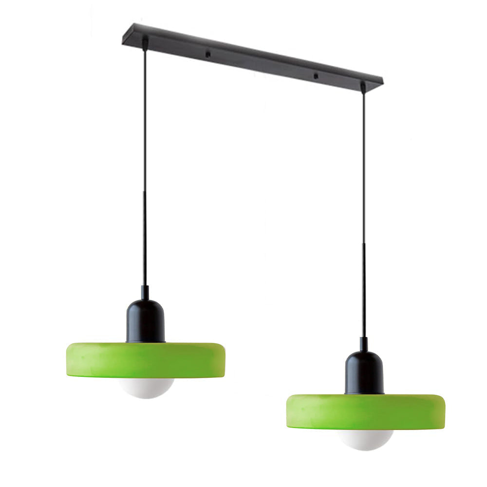 Suspension En Verre Bauhaus Moderne À 2 Têtes-Lampe Veilleuse