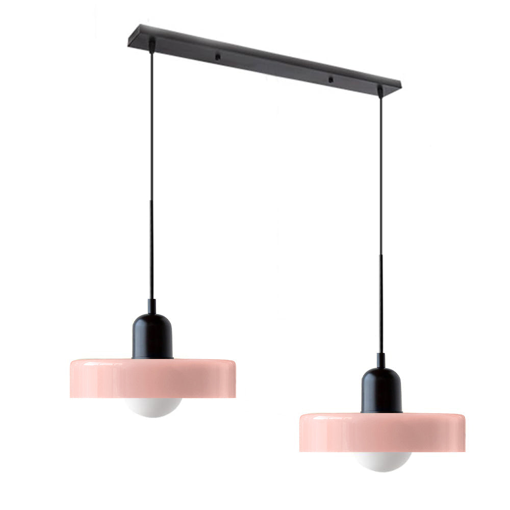 Suspension En Verre Bauhaus Moderne À 2 Têtes-Lampe Veilleuse