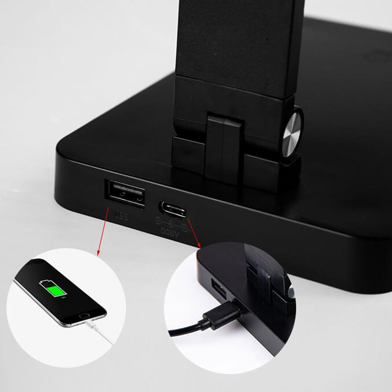 Lampe De Bureau Led Créative Pliable En Aluminium Avec Variateur Tactile-Lampe Veilleuse