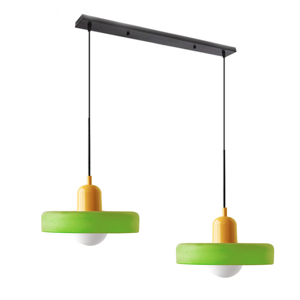 Suspension En Verre Bauhaus Moderne À 2 Têtes-Lampe Veilleuse