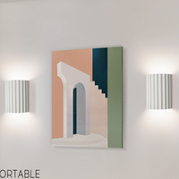 Thumbnail for Ventra - Applique Moderne Semi-Circulaire En Résine Pour Le Salon-Lampe Veilleuse