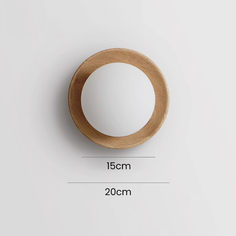 Inalar - Lampe Murale En Bois Naturel-Lampe Veilleuse
