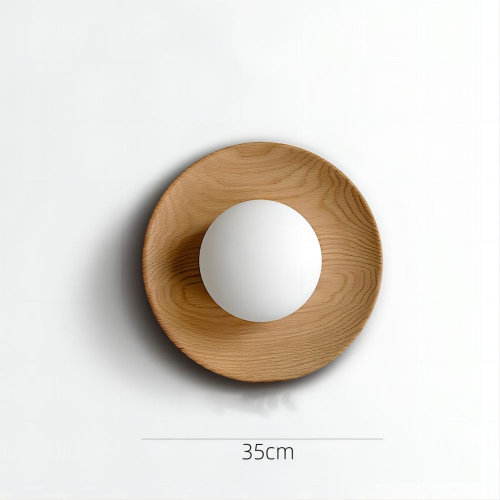 Inalar - Lampe Murale En Bois Naturel-Lampe Veilleuse