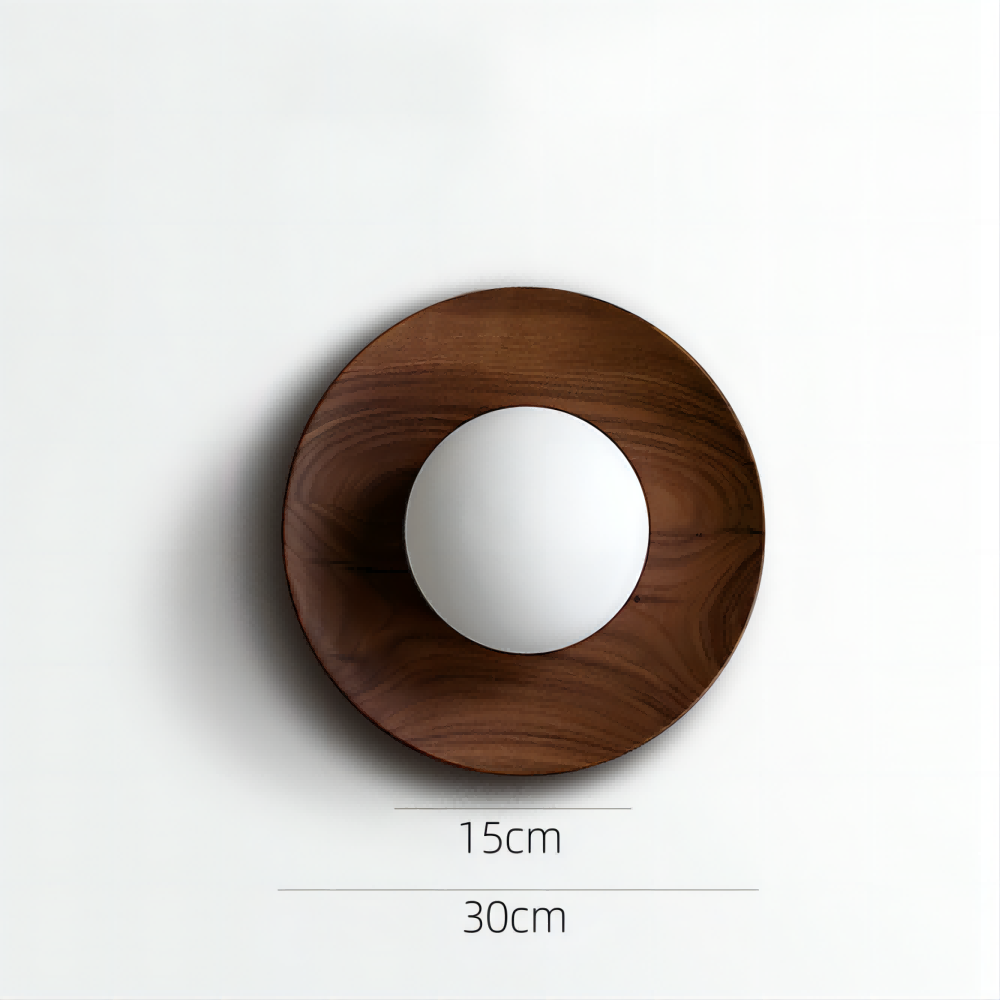 Inalar - Lampe Murale En Bois Naturel-Lampe Veilleuse