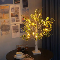 Thumbnail for Lumières De Noël Led À Feuilles Vertes-Lampe Veilleuse