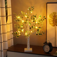 Thumbnail for Lumières De Noël Led À Feuilles Vertes-Lampe Veilleuse