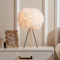 Thumbnail for Fintor - Lampe De Table À Intensité Variable Avec Plumes De Luxe-Lampe Veilleuse
