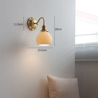 Thumbnail for Applique En Laiton Et Céramique-Lampe Veilleuse