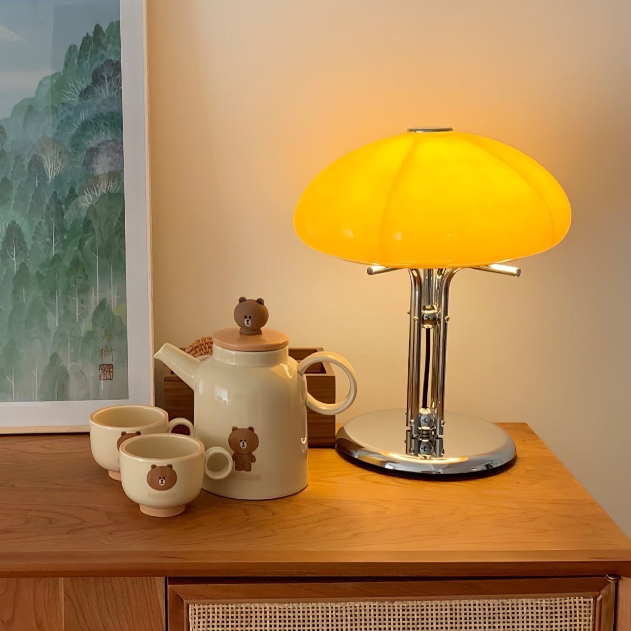 Lampe De Table Bauhaus Pilz-Lampe Veilleuse