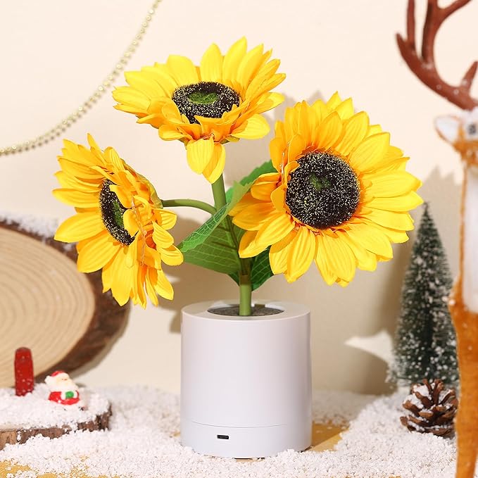 Lampe Tournesol Scintillante-Lampe Veilleuse