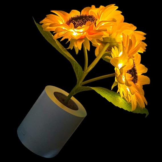 Lampe Tournesol Scintillante-Lampe Veilleuse