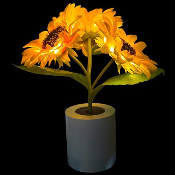 Lampe Tournesol Scintillante-Lampe Veilleuse