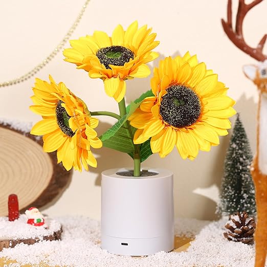 Lampe Tournesol Scintillante-Lampe Veilleuse