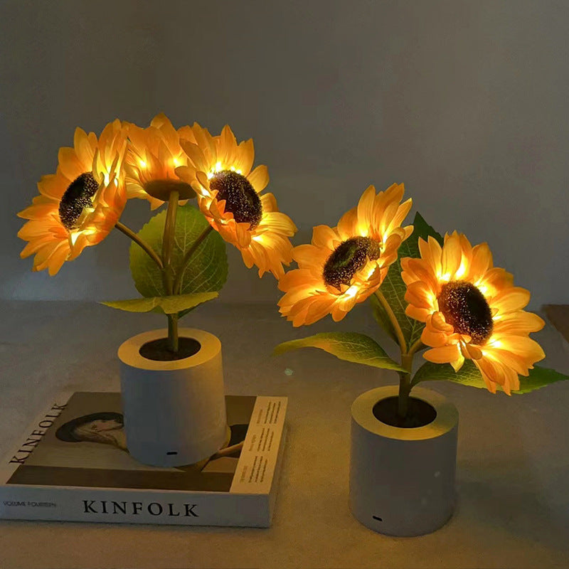 Lampe Tournesol Scintillante-Lampe Veilleuse