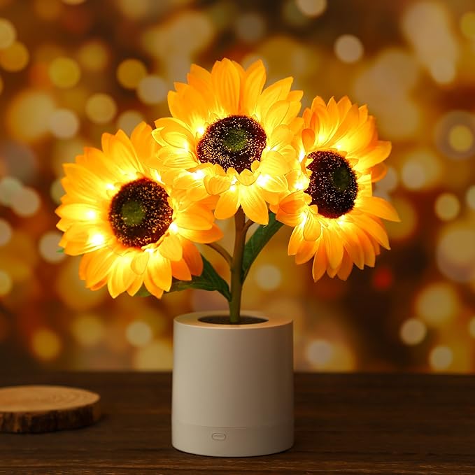 Lampe Tournesol Scintillante-Lampe Veilleuse