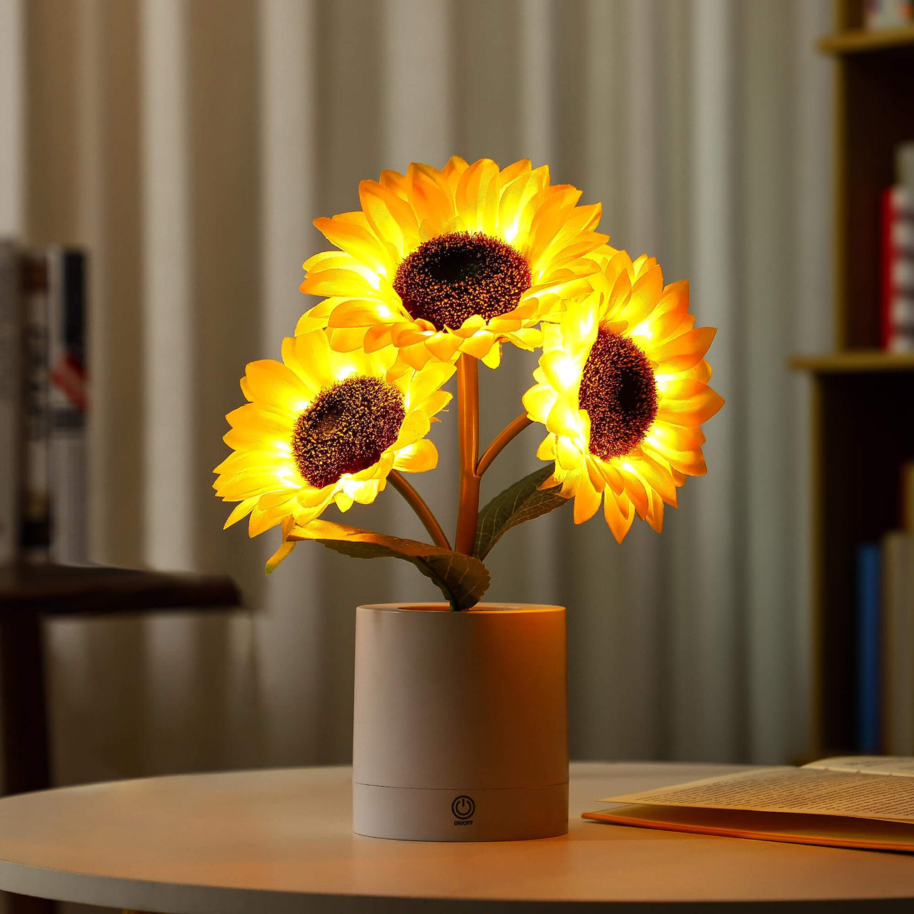 Lampe Tournesol Scintillante-Lampe Veilleuse