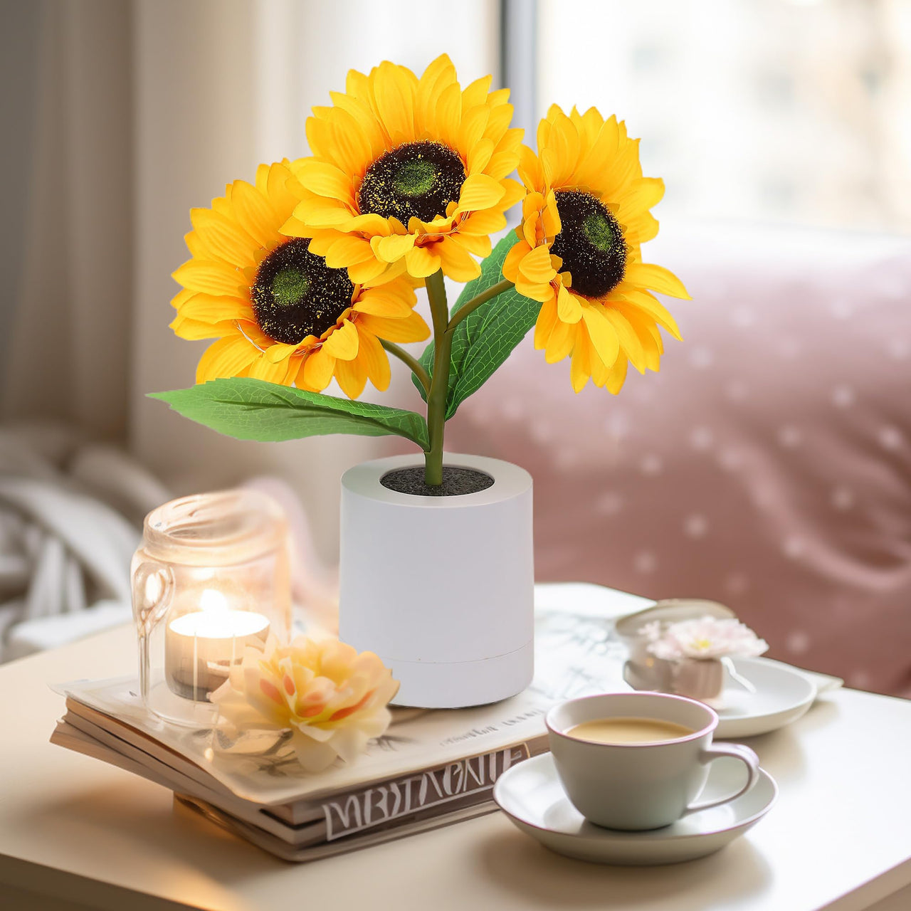 Lampe Tournesol Scintillante-Lampe Veilleuse