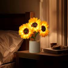 Lampe Tournesol Scintillante-Lampe Veilleuse