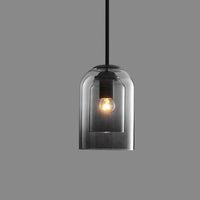 Thumbnail for Lampes Suspendues Mi-Siècle En Mica Avec Double Verre-Lampe Veilleuse
