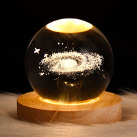 Thumbnail for Lampe De Table À Led Usb Avec Boule De Cristal Décorative Et Créative-Lampe Veilleuse